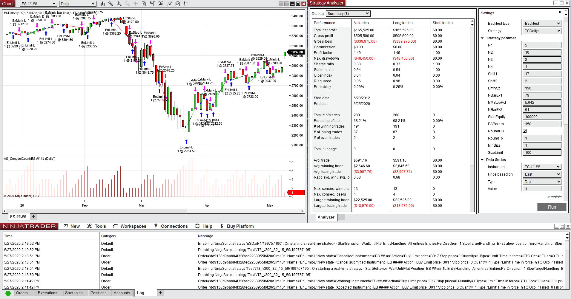 Adaptrade Builder: Build for NinjaTrader